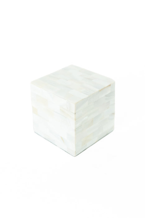 White Mother-of-Pearl Cremation Urn