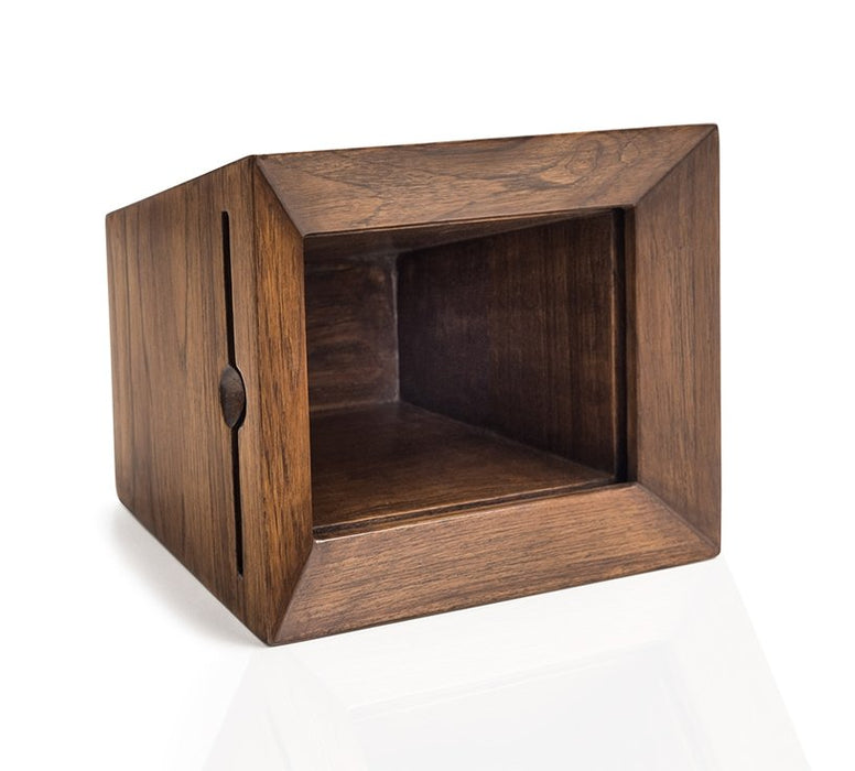 Handmade Modern Teakwood Picture Frame Cremation Urn - Modern Memorials