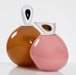 "Orb" Medium Pink Glass Cremation Urn - Modern Memorials