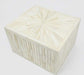 "Sunburst" White Horn Inlay Cremation Urn - Modern Memorials