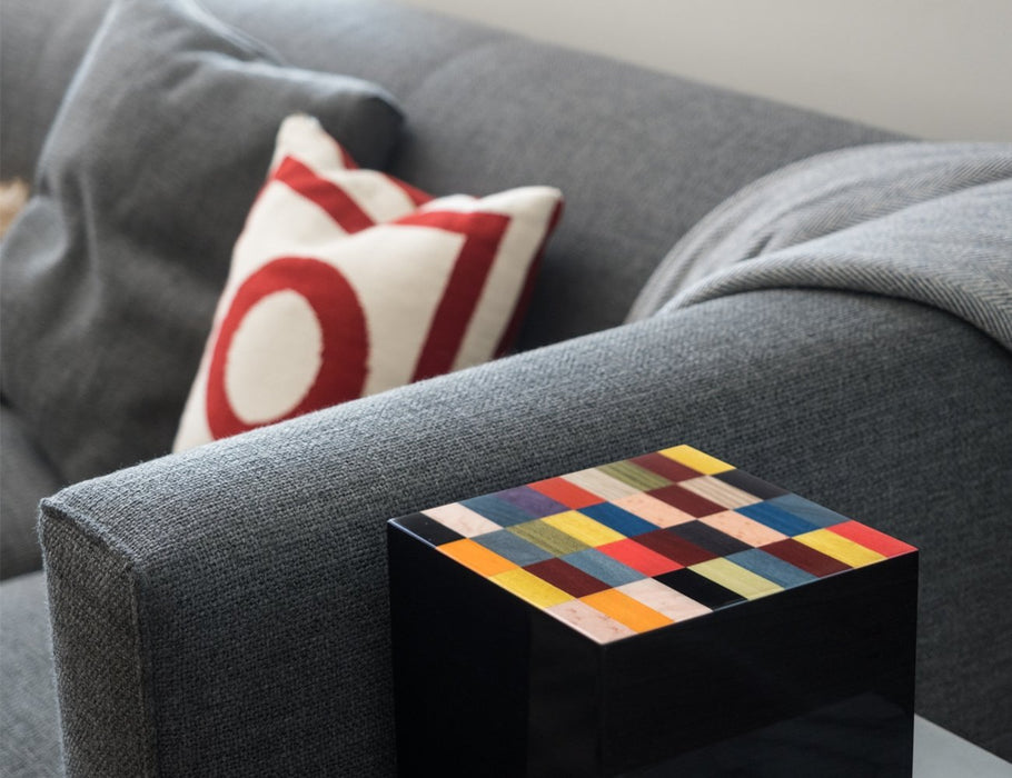 “Vivida” Handmade Italian Lacquered Wooden Cremation Urn - Modern Memorials